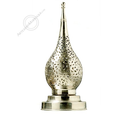 Fez silver table lamp