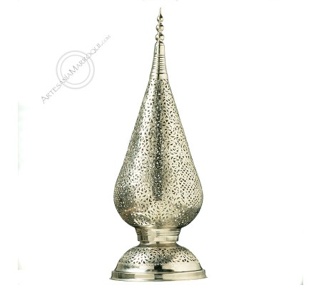 Silver drop lamp