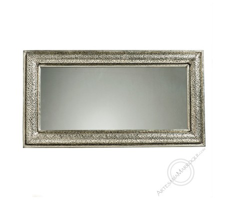 Miroir arabe 060x110 cm argent