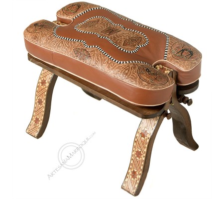 Light brown ottoman stool