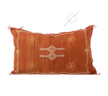Cojín de sabra color teja
