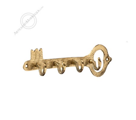 Copper coat rack-keychain
