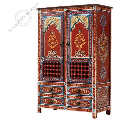 Sideboard 120 cm red