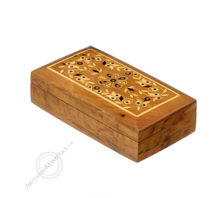 Caja de de madera de tuya de 16 cm