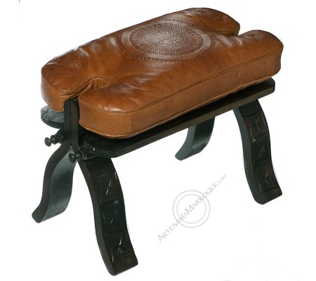 Plain light brown stool