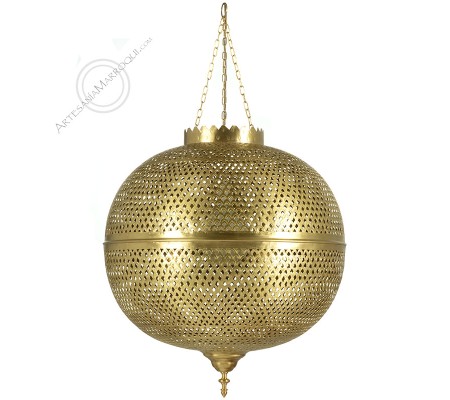 Lámpara árabe de cobre bola gigante