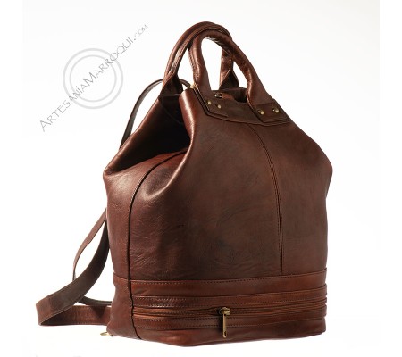 Soufiane leather backpack-bag