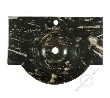 Fossilized marble sink-countertop 70x50 cm