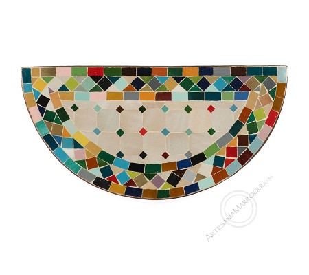 Zellige mosaic console 30x60 cm multicolor