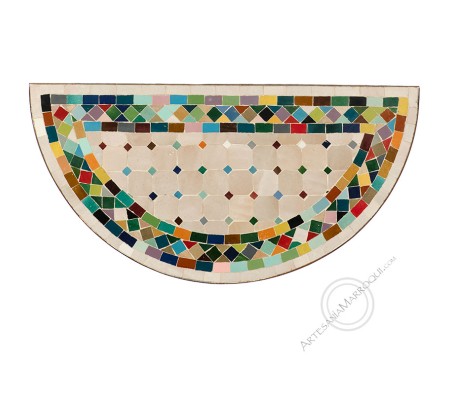 Consola mosaico 40x80 cm multicolor