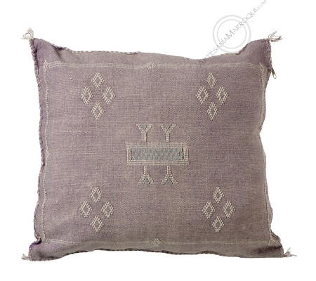 Purple sabra throw pillow