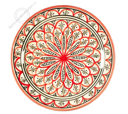 35 cm red Safi plate