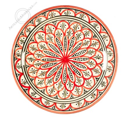 40 cm red Safi plate