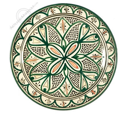 35 cm dark green Safi plate