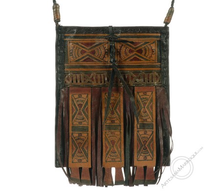 Bolso tuareg con flecos mediano