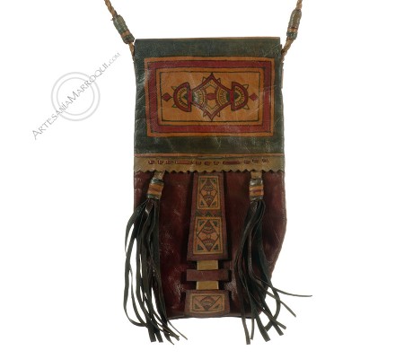 Tuareg bag with pompoms