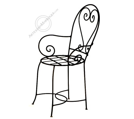 Wrought iron chair 2