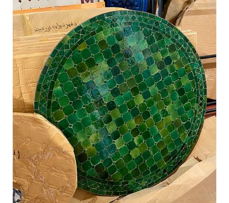 Mesa mosaico 100 cm verde