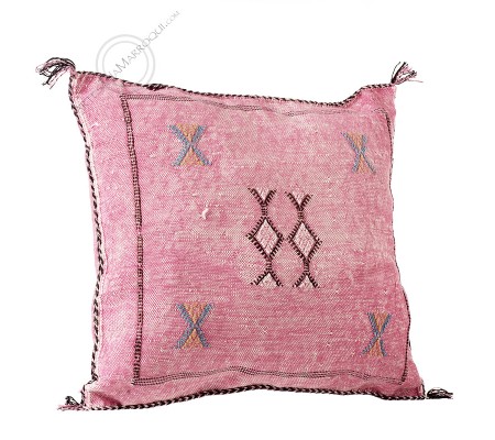 Fuchsia sabra throw pillow