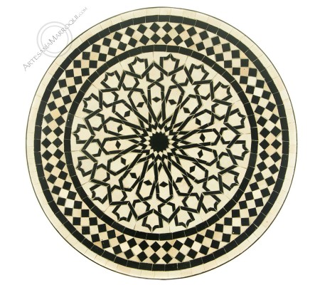 Mosaic table 70 cm star