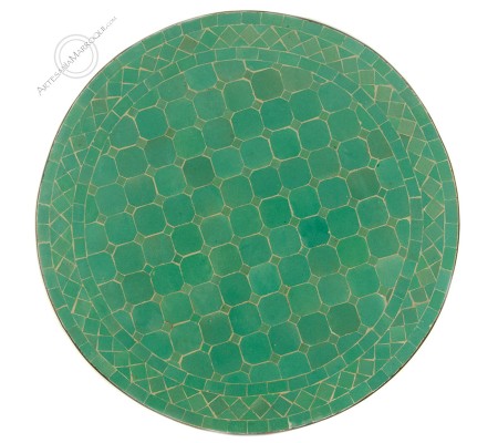 Table mosaïque 70 cm turquoise