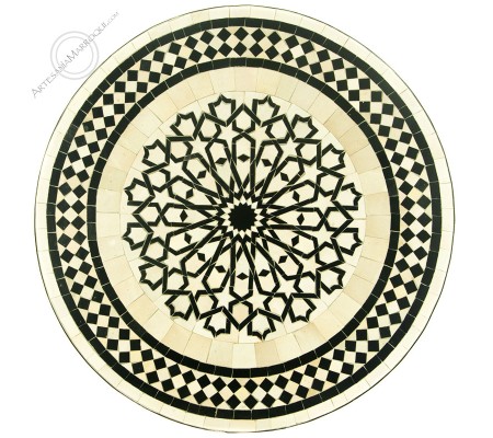 Mosaic table 80 cm star