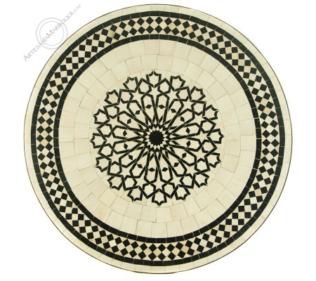 Mosaic table 90 cm star