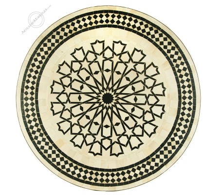 Mosaic table 120 cm star