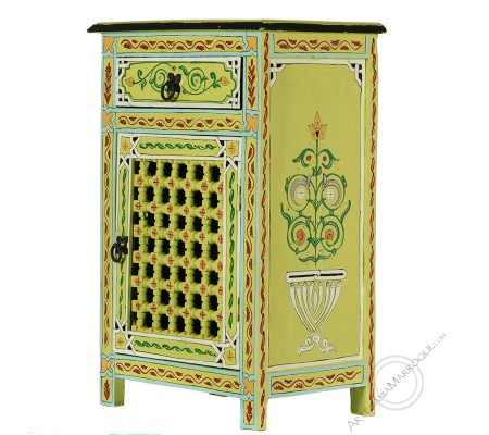 Mosharabi green nightstand