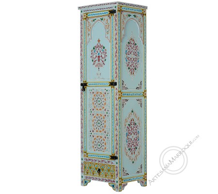 200 cm light blue wardrobe