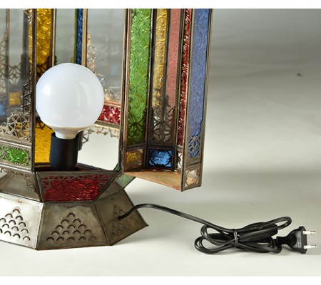 Electrical installation for sheet metal lanterns