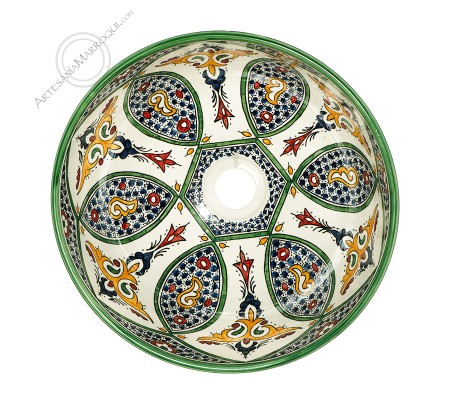 Lavabo árabe 35 cm verde