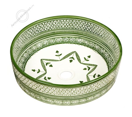 Lavabo árabe 40 cm verde