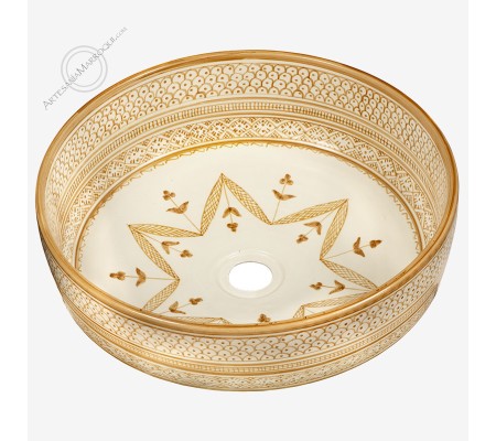Lavabo árabe 40 cm beige