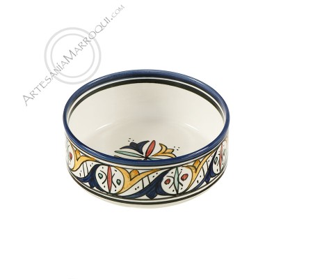 18 cm low multicoloured salad bowl