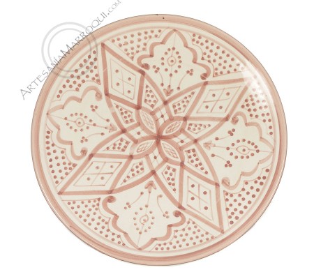 25 cm pink plate