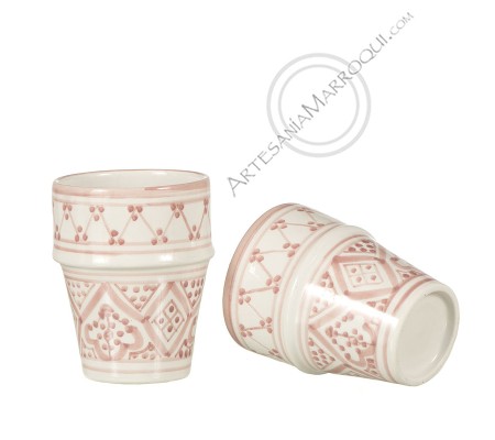 Pink ceramic glass