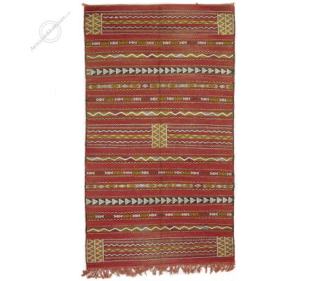 Kilim 240x137 cm rojo desteñido