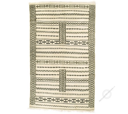 Kilim 250x150 cm blanco y negro