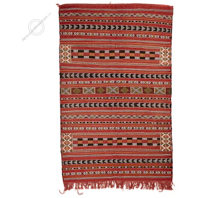 Kilim 220x140 cm antiguo rojo