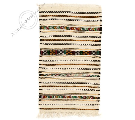 Kilim 117x67 cm blanco