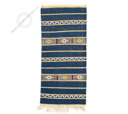 Kilim 135x60 cm azul desteñido