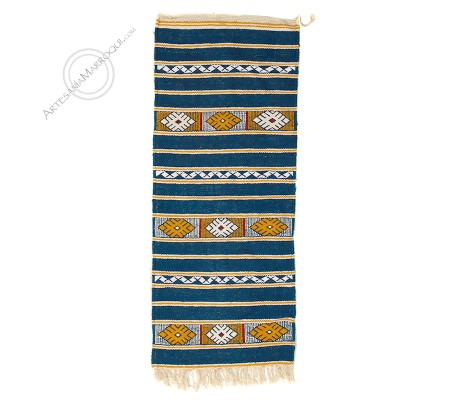 Kilim 140x57 cm azul desteñido