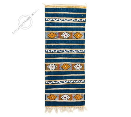 Kilim 142x55 cm azul desteñido