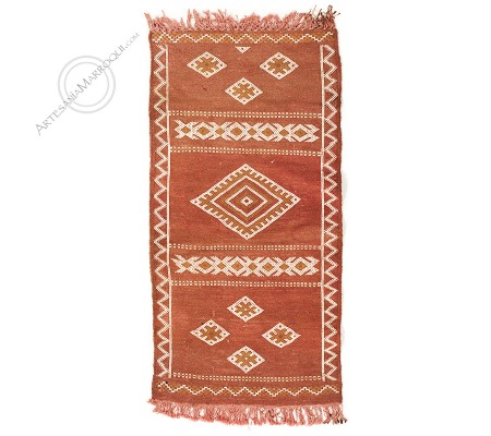 Kilim 134x68 cm rouge antique