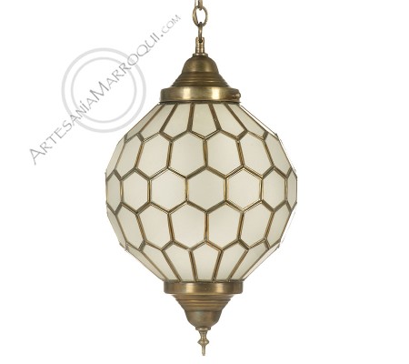 Lampe Korah en verre dépoli