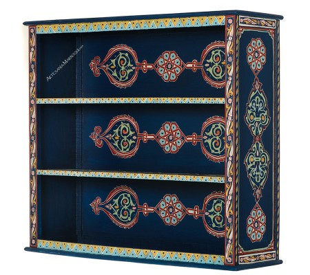 Bibliothèque bleu foncé 90 cm