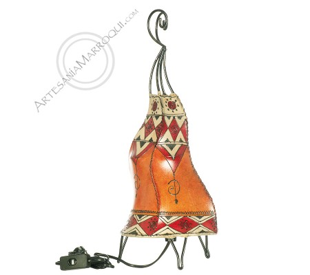 Lampe orange et rouge de 0,50 m