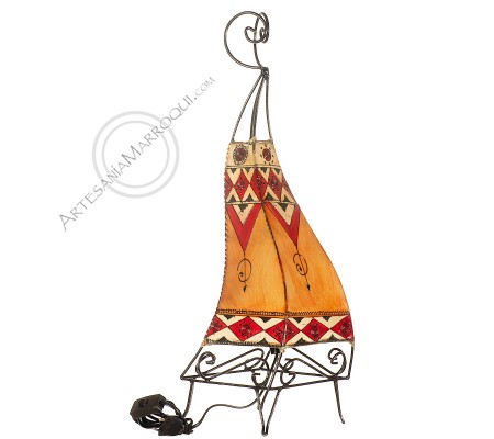 lampe orange et rouge de 0,60 m