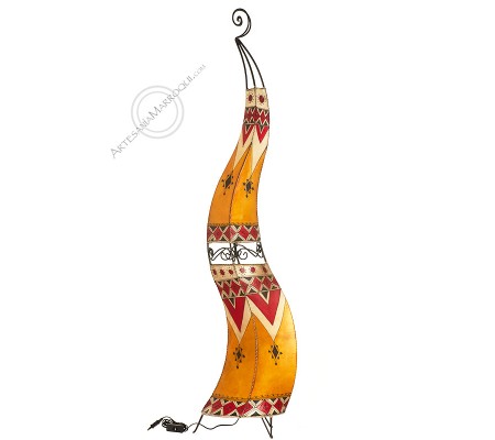 Lampe orange et rouge de 1,50 m